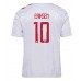 Danmark Christian Eriksen #10 Borte Drakt EM 2024 Kortermet